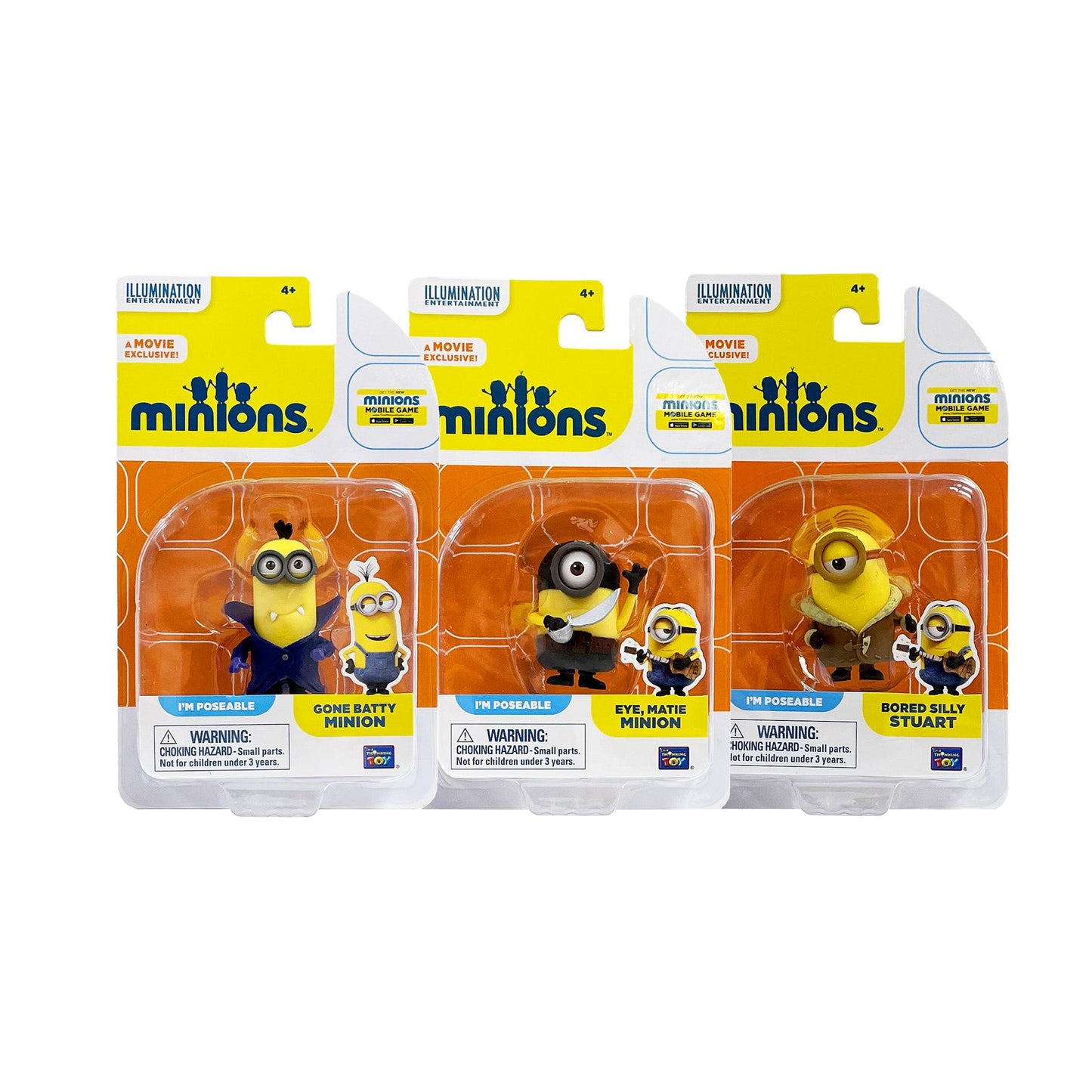 Despicable Me Minions Movie MINION Figures 2" | Bundle of 3 - Bundle Please