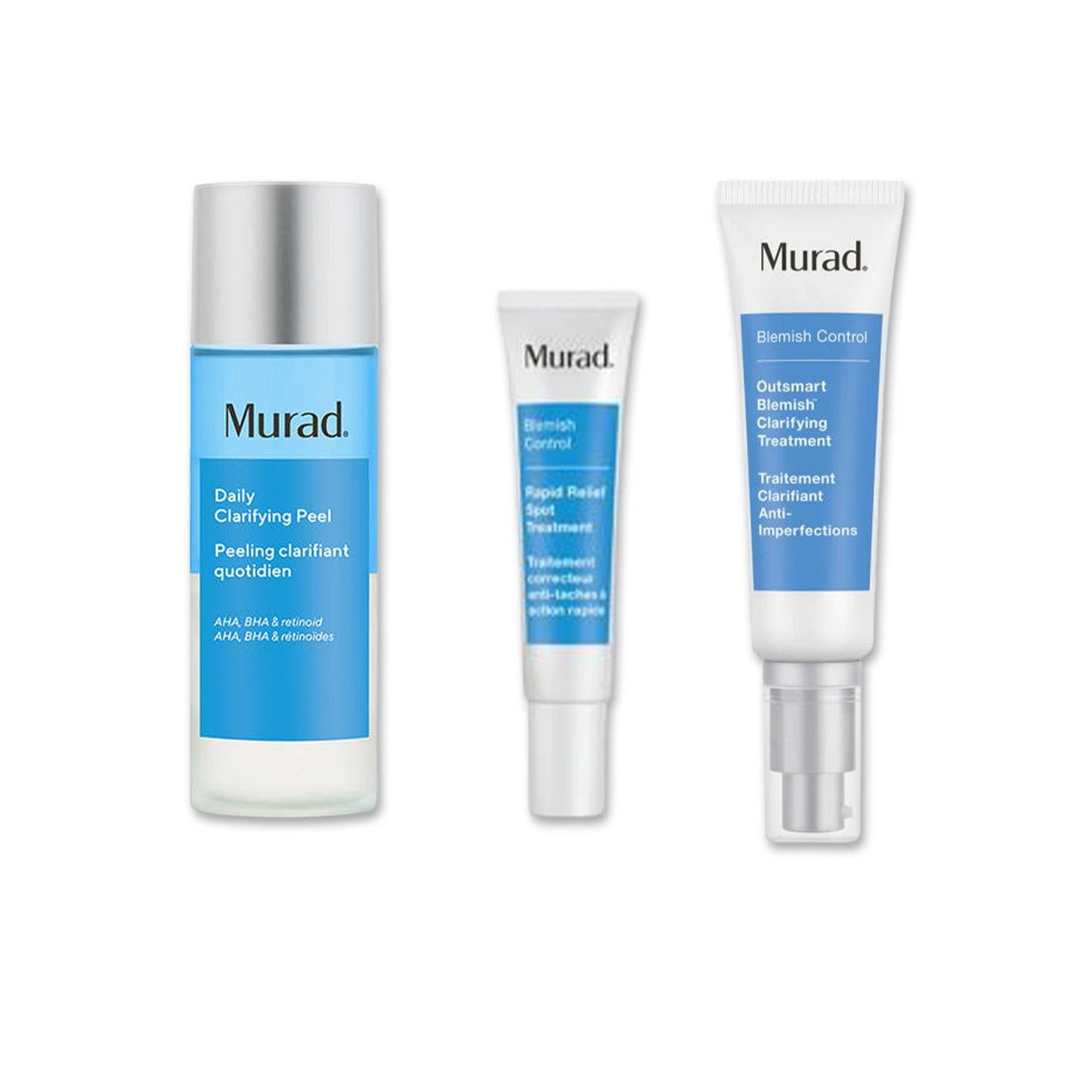 Murad BIG BUNDLE | 6 pcs including Environmental Shield VITA-C Triple Exfoliating Facial and Blemish Control Clarifying Cleanser - Bundle Please