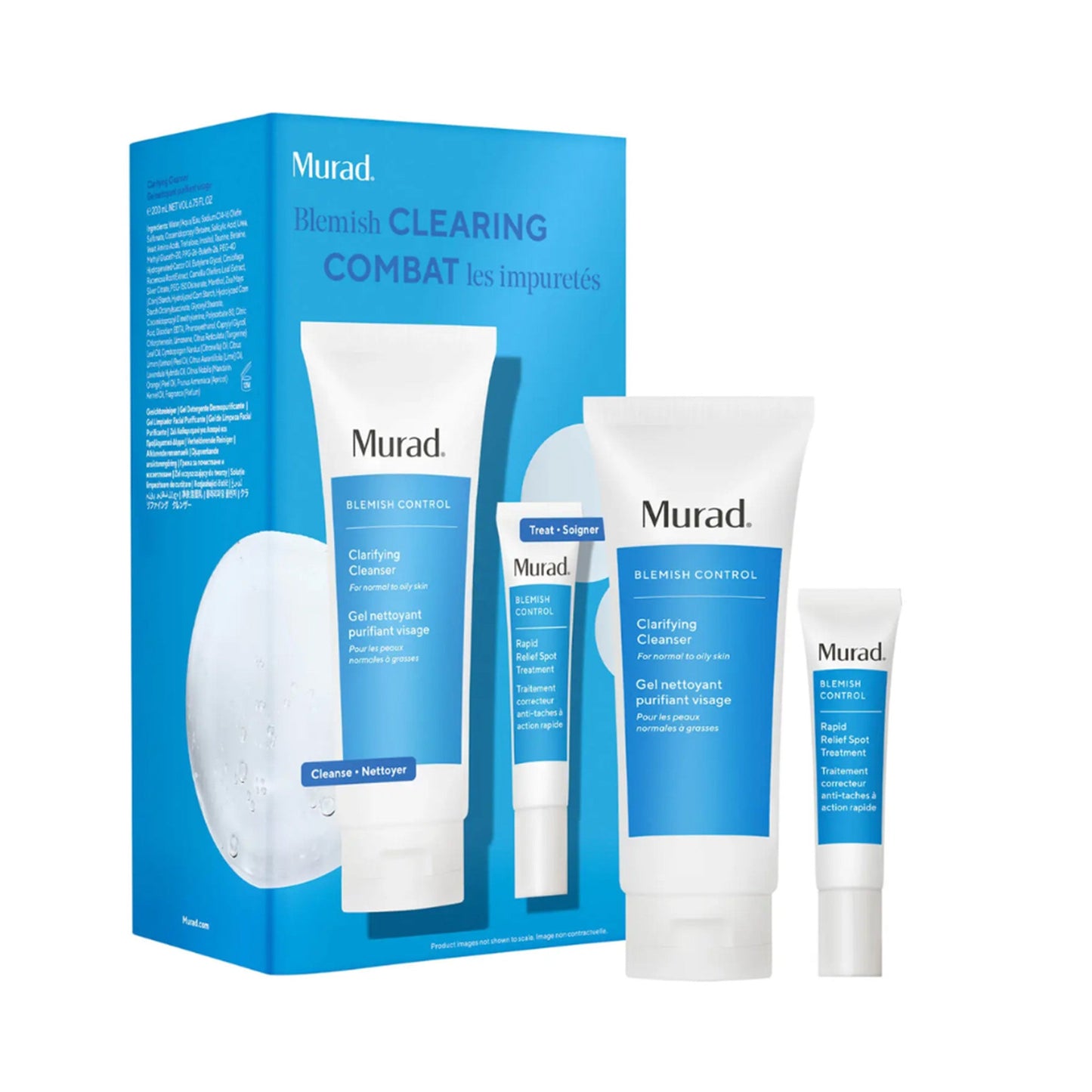 Murad Blemish Control Clarifying Cleanser & Murad Rapid Relief Spot Treatment | Bundle of 2 - Bundle Please